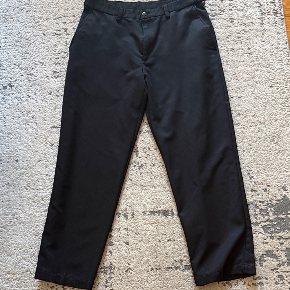 Haggar Men's Elegant Black Dress Pants